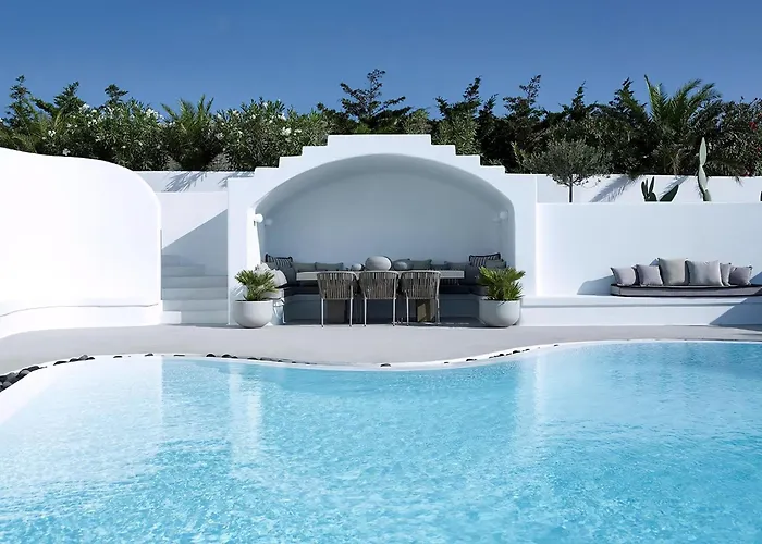 Vila Relaxing & Ambient Santorini 2 Bedrooms Cave Stone