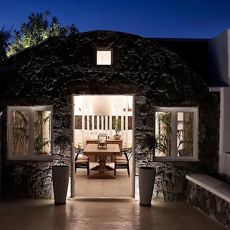 Santorini Stone Villa: Cave Retreat With Private Pool And Views Villa