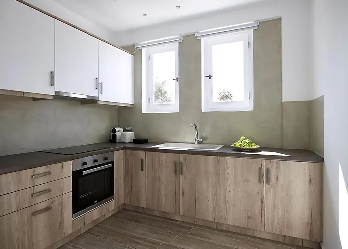 Relaxing & Ambient Santorini 2 Bedrooms Cave Stone Villa *